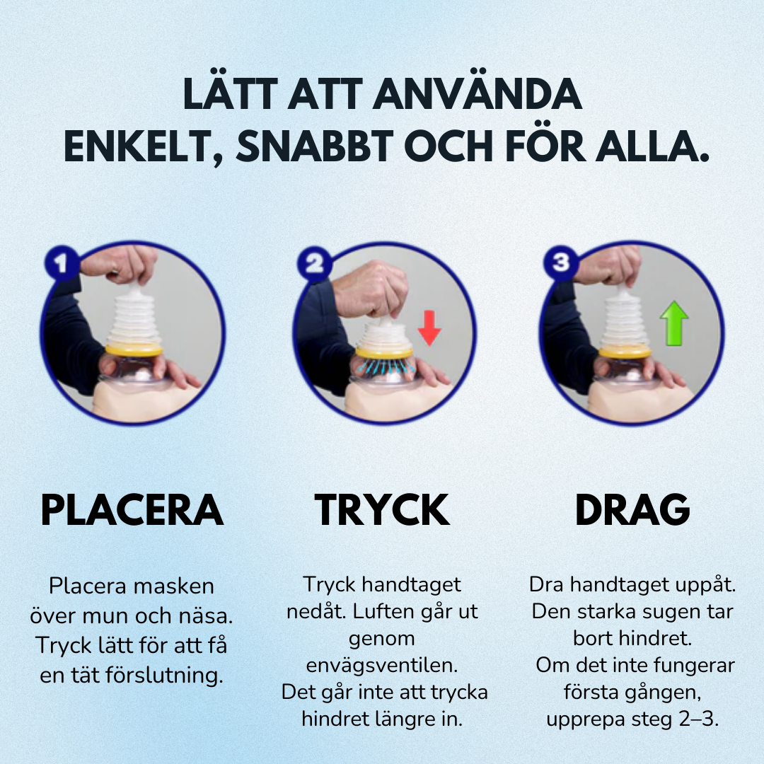 AirVive™ | Hög‑sug Luftvägs‑ och Kvävningsräddningsenhet