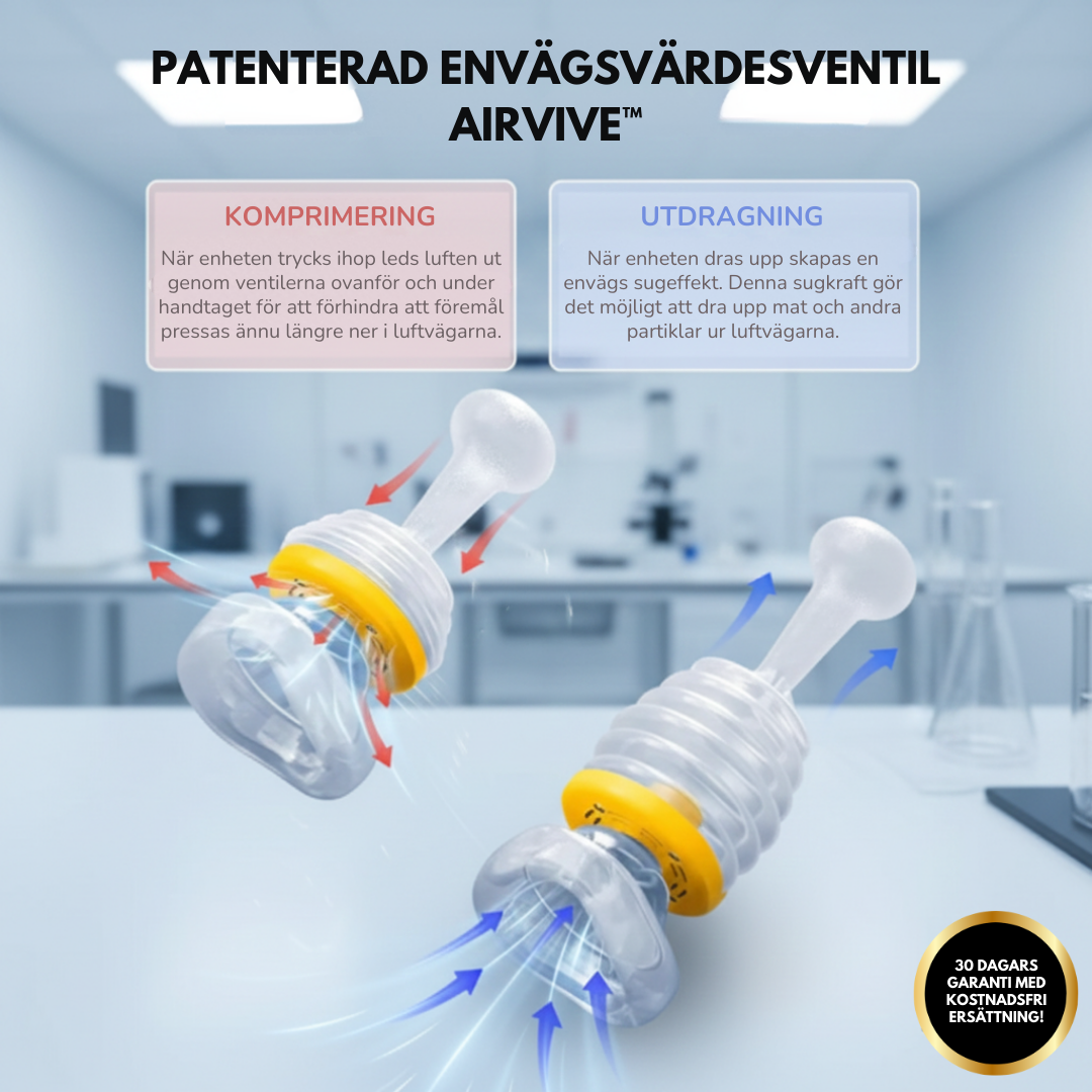AirVive™ | Hög‑sug Luftvägs‑ och Kvävningsräddningsenhet